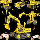5 Carros de Construção Motorizados em 1 (555 peças)