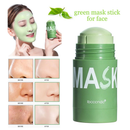 Máscara Facial de Chá Verde em Bastão 40g – Limpeza Profunda, Controle de Oleosidade e Redução de Poros