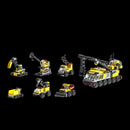 6 Carros de Construção em 1 (142 peças)