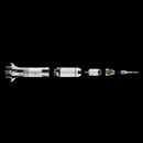 Saturno V: Missão Lunar Apollo (1969 peças)