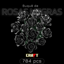 Buquê de Rosas Negras (784 peças)