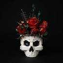Caveira Gótica e Rosas (1079 peças)