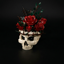 Caveira Gótica e Rosas (1079 peças)