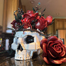 Caveira Gótica e Rosas (1079 peças)