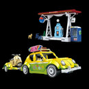 Fusca Hippie + Moto + Posto de Gasolina (1409 peças)